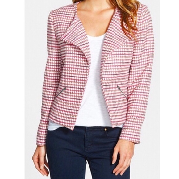 Halogen Jackets & Blazers - Nordstrom Halogen Pink/Orange Open Front Blazer L